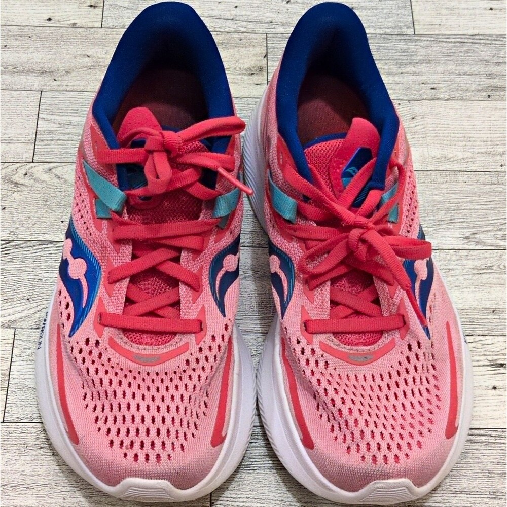 Saucony Women’s Low Top Size 8 Running Sneakers Pink/Blue/Teal S10729-91
